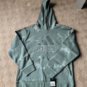 *Set* Boys Adidas Green Hoodie M 10/12 and L 14/16 Joggers - NWT